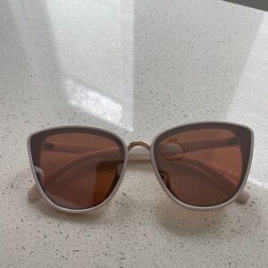 Vintage white with gold contour Sunglasses